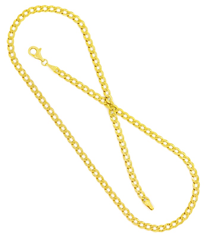 Foto 3 - Goldkette Flachpanzer Damenkette 46cm in 585er Gelbgold, K3266