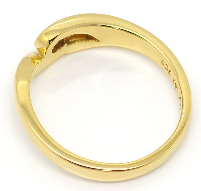 Foto 3 - Solitaer Brillant-Ring Elegant geschwungen 0,08ct River, S9052