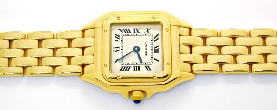 Foto 1 - Cartier Panthere Damen-Armband-Uhr 18K Gelbgold Geprüft, U1107