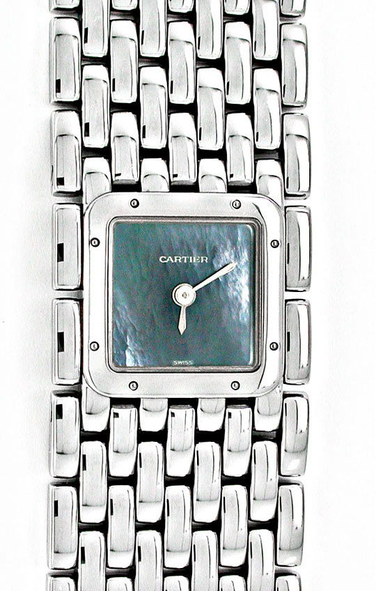 Foto 2 - Ungetragene Damen Uhr Cartier Panthere Ruban, Edelstahl, U1878