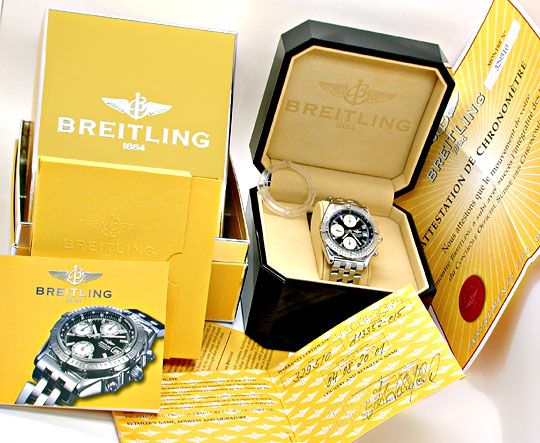 Foto 5 - Breitling Chronomat Pilotband Chronometer Topuhr Neuz., U1942